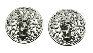 Sarah Coventry‎ Silver Filigree Clip On Earrings Round Signed Vintage Costume thumbnail 1