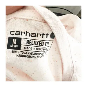 Carhartt Top Women's Medium Pink Speckled Relaxed Fit V-Neck Long Sleeve Classic thumbnail 3