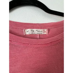 We The Free Pink Pullover Oversized Lyocell Linen Long Sleeve T-Shirt Sz Small thumbnail 5