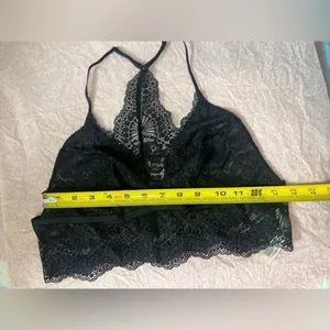 Black laced top Black Size M thumbnail 6