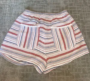 Striped Linen Shorts Multi Size M thumbnail 3