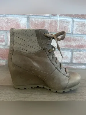 Merrell Hidden Wedge Boots Booties Women’s 5.5 Gorpcore Outdoor Fall Taupe thumbnail 6
