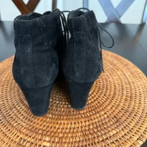 Clarks Black‎ Suede Ankle wedge Boots thumbnail 4