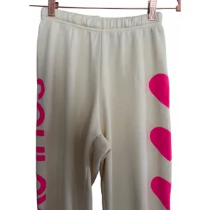 Aviator Nation x SoulCycle 4 Hearts Sweatpants Cream Women's Size Small thumbnail 5