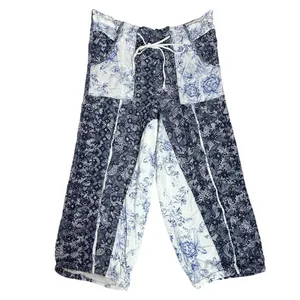 Free People Bohemian Cottage Embroidered Floral Sweet It Is Wide Leg Pants Large thumbnail 9