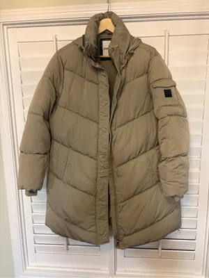 Steve‎ Madden Tan Longer Length Puffer Coat Size XL thumbnail 1