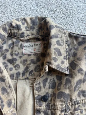 Cheetah Print Free People Jacket thumbnail 3