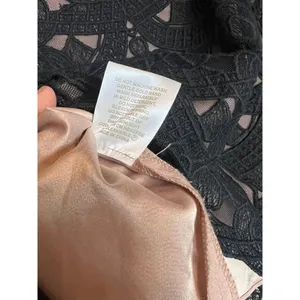 Anthropologie Kachel Black Lace Mini Skirt Sz. 6 thumbnail 5