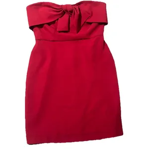 Sam Edelman Red Strapless Bow Sheath Party Dress Sz 6 Dance Homecoming Night Out thumbnail 3