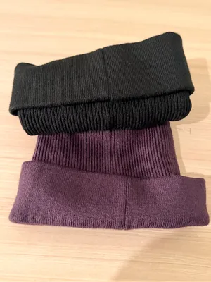 Puma Black Ribbed Beanie with Pink Puma Logo thumbnail 5