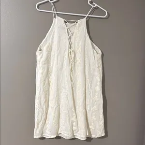 Dainty Hooligan Ivory Textured Mini Dress thumbnail 2