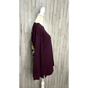 Victoria's Secret PINK Women's Maroon‎ Long Sleeve Pullover Shirt Size Small thumbnail 3