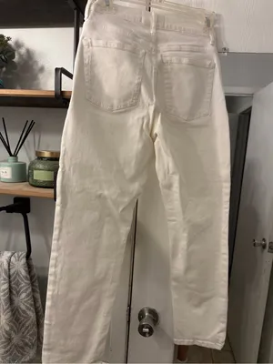 Everlane Cream Straight-Leg Jeans thumbnail 3
