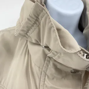 GEOX Respira Womens Beige Utility Jacket Size 8 Breathable Windproof Coat W5220D thumbnail 11