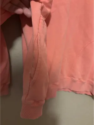 Aerie Coral Pink Oversized Pullover Sweatshirt Large thumbnail 4