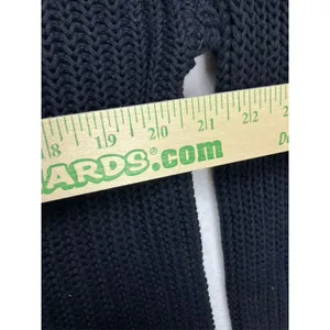 Lauren Ralph Lauren Black Cable Knit Cotton Sweater‎ Women's Size Medium thumbnail 5