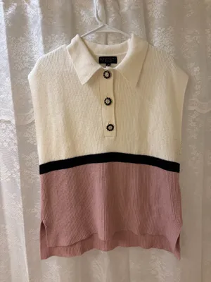 Sleeveless sweater White Size M thumbnail 1
