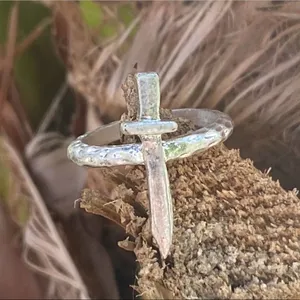 Sterling Silver Plated Renaissance Medieval sword Rings thumbnail 6