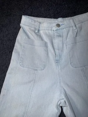 Flying Tomato Light Blue High-Rise Wide Leg Jeans thumbnail 3