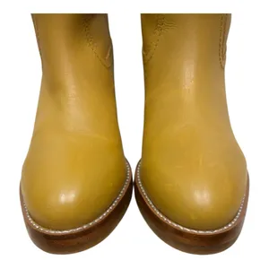 Frye Camryn Tall Banana Leather Boots Boho Western Riding Pull On 8.5 NWT thumbnail 9