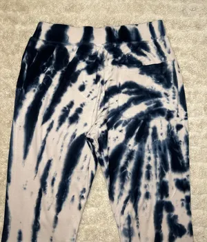 Young, Fabulous & Broke athleisure teal/cream tie-dyed joggers Size Large thumbnail 7