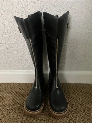 Kelsi Dagger For Anthropologie Cape Equestrian Black Riding Boots thumbnail 5