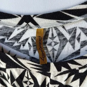 Rachel Pally Jersey Bat Wing Maxi Dress Black White Geometric thumbnail 5