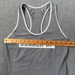 Lululemon Gray Runner Up Racerback Ruched Tank Women's X-Small Active Running thumbnail 3