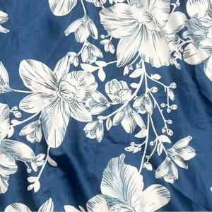 Petal + Pup Gemma Strapless Satin Maxi Dress Blue White Floral Size Large thumbnail 8