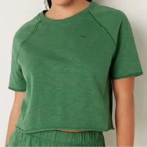 Victoria’s Secret PINK Summer Lounge Short Sleeve Cropped Tee Women’s Small thumbnail 1