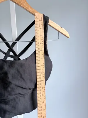 Vitae Ultra Support Strappy Sports Bra Black Ribbed Caged Back S thumbnail 6