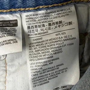 Levis Premium 501 Original Shorts Womens 27 Light Wash Blue‎ High Rise Cut Off E thumbnail 8
