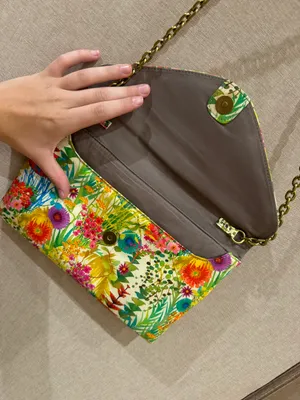 J.Crew Flowery Clutch Chain Purse thumbnail 4