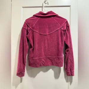 VTG Y2K Women’s Nike Velour Track Pink Zip-Up‎ Jacket Size Small thumbnail 5