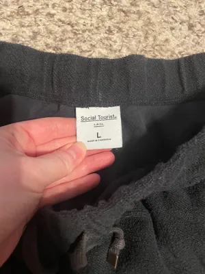 Black Women’s Terrycloth Boyfriend Shorts thumbnail 2