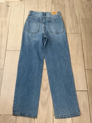RSQ Medium Blue High-Rise Wide Leg Distressed Jeans thumbnail 5