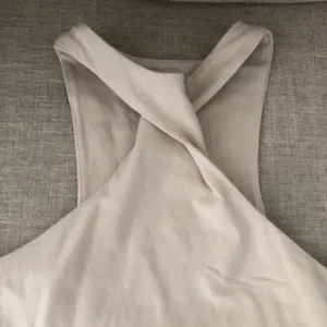 Abercrombie & Fitch Twist Neck Front Tank Cropped Crop Top Small Cream Beige thumbnail 5