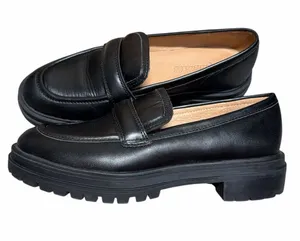 Madewell The Bradley Lugsole Loafer in Leather Black Size 6 thumbnail 1