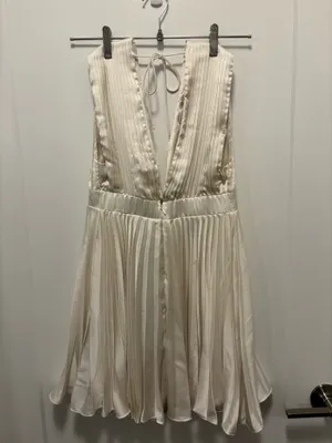 Abercrombie White Pleated Dress thumbnail 4