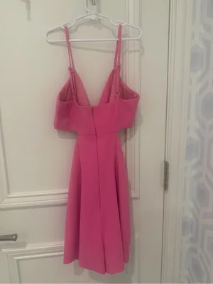 Likely Ollie Cutout Romper in Hot Pink thumbnail 4