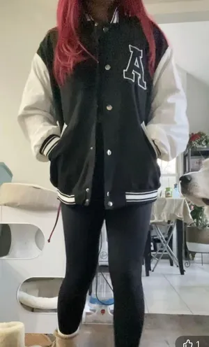 Varsity Small Letter A Sweater Jacket Windbreaker Warm Nwot thumbnail 2