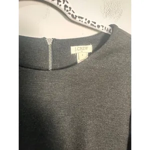 J.Crew Womens Zip Ponte Dress Charcoal Gray Three-Quarter‎ Sleeve Sheath Size 6 thumbnail 3
