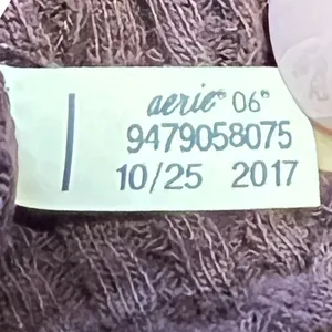 645‎ | OFFLINE by Aerie Purple Waffle Knit Relaxed Long Sleeve Top Womens Small thumbnail 6