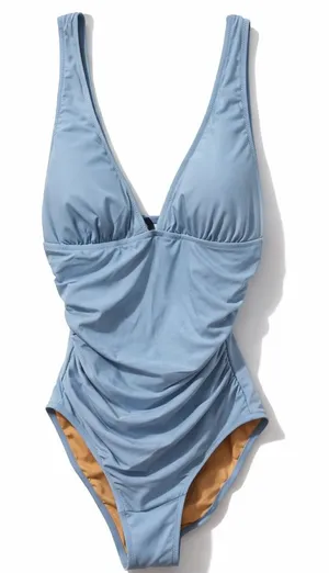 J Crew Blue One Piece Bathing Suit thumbnail 1