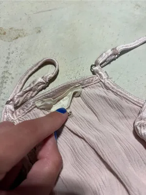 Altar’d state Light Pink Satin Spaghetti-Strap Tank Top medium thumbnail 7