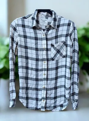 Abercrombie Plaid Long Sleeve Shirt XS thumbnail 1