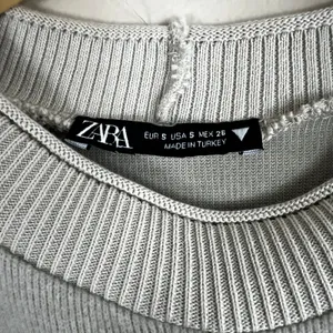 Zara Shirt Dress Womens S Gray Knit Mini Cotton Minimalist Clean Girl Normcore thumbnail 6