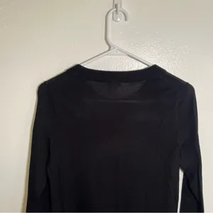 J. Crew Factory Women's Size XS Sawyer‎ Sweater Crewneck Black Merino Wool E0022 thumbnail 7