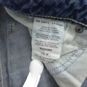 Wrangler Rock 47 Ultra Low Rise Embellished Flare Jeans Size 5x36‎ WHX65MG thumbnail 8