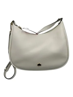 NWT Kate Spade Kayla Large Pebbled Leather Shoulder Bag Cream White Crossbody thumbnail 5